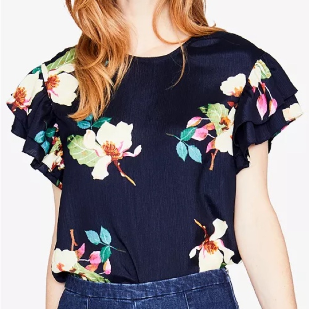 RACHEL Rachel Roy Flutter Sleeve Blouse